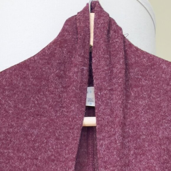 Silence & Noise Maroon Longline Maxi Cardigan| US S - Picture 9 of 12